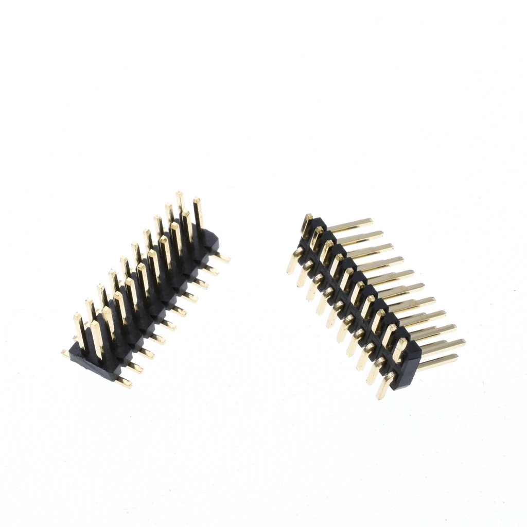 Большая скидка! SMD 1,27 мм Pitch Pin позолоченный двойной-pin 2x10P 1,27 мм двухрядный контактный разъем SMT 2*10P разъем
