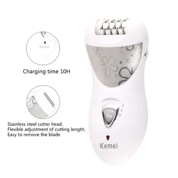 

3-in-1 Hair Remover Women Facial Epilator Electric Razor Cordless Callus Remover