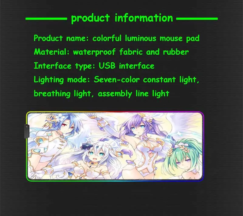 XGZ Comic Star Guardian Angel HD Пользовательский большой RGB коврик для мыши черный замок края компьютерная клавиатура стол коврик скорость резиновая нескользящая Xxl