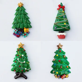 

Christmas Tree New Year Gift Home Decoration Accessories Magnetic Refrigerator Message Sticker Kitchen Wall Decor Fridge Magnets