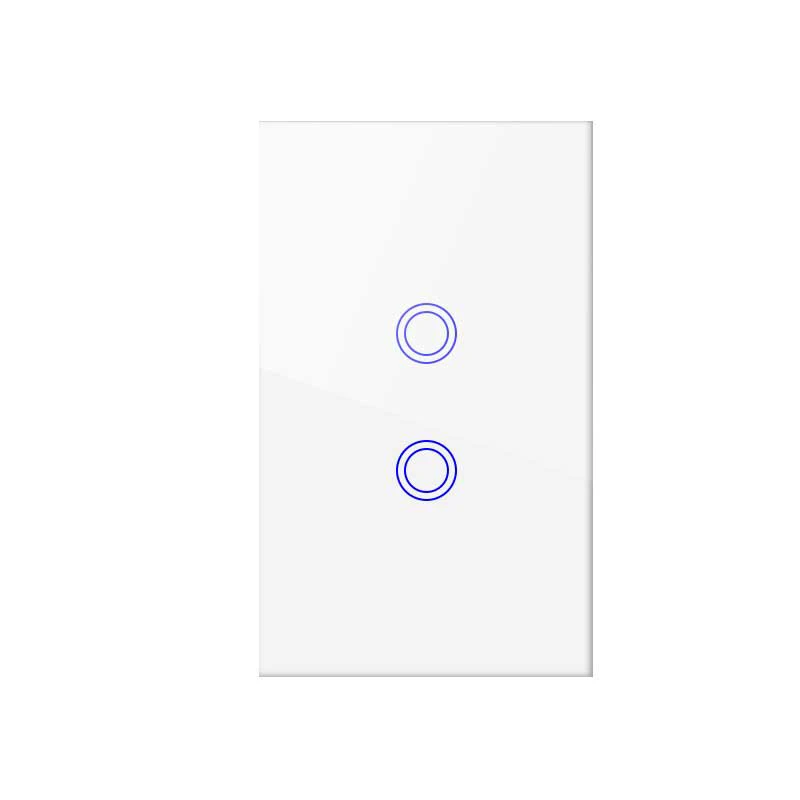 2 gang white Lonsonho Tuya Zigbee умный переключатель US 1 2 3 банда беспроводной пульт дистанционного управления настенный сенсорный панельный светильник переключатель умный дом автоматизация - Комплект: 2 gang white