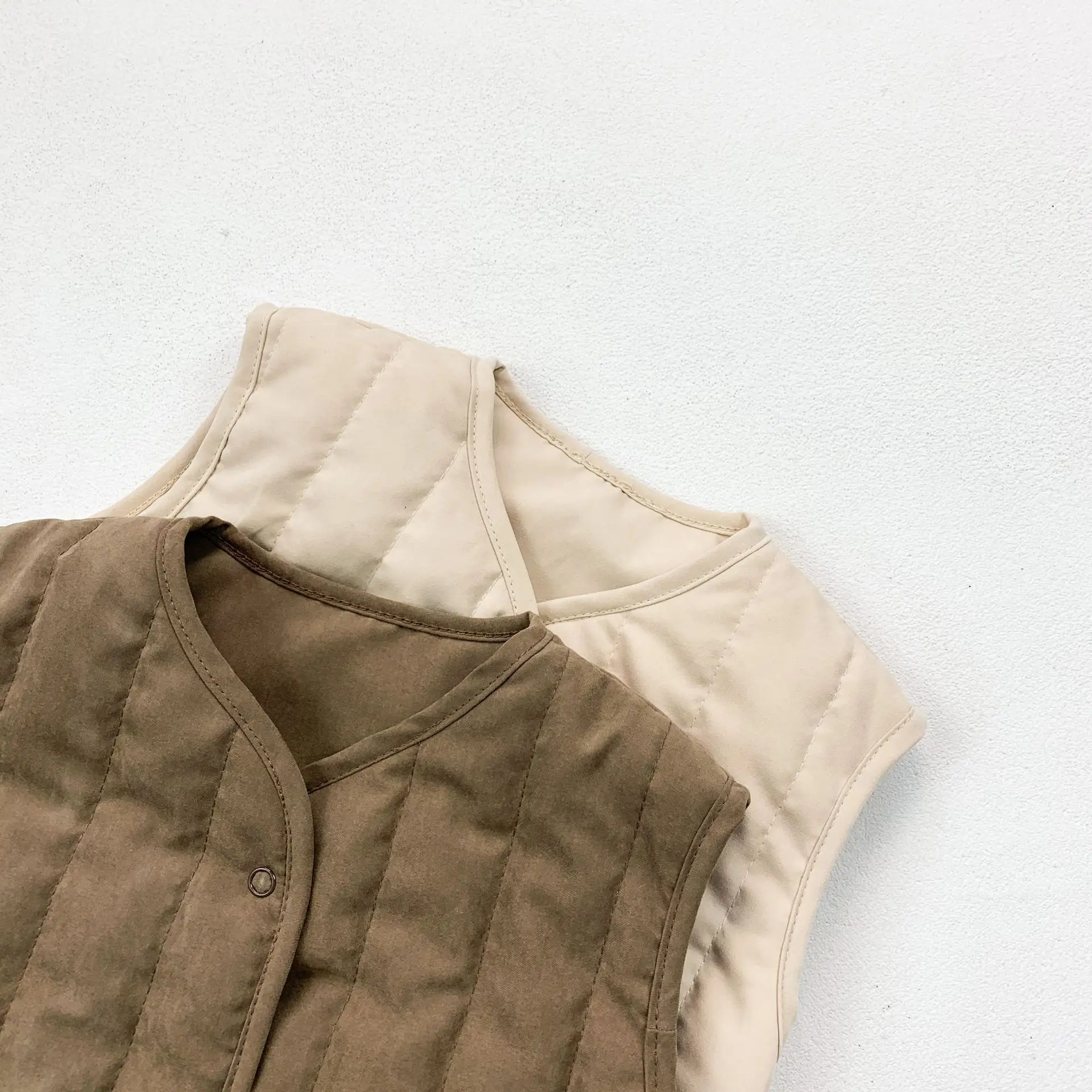 Korean Style Winter Newborn Baby Cotton-padded Vest Hooded Warm Sleeveless Coats Infants Clothes Toddlers Kids Waistcoats children vest