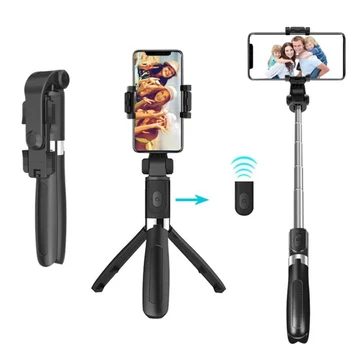 

Hot Sale 3 in 1 Bluetooth Selfie Stick Extendable Monopod Foldable Universal Wireless Tripod With Remote Cotrol Phone Holder