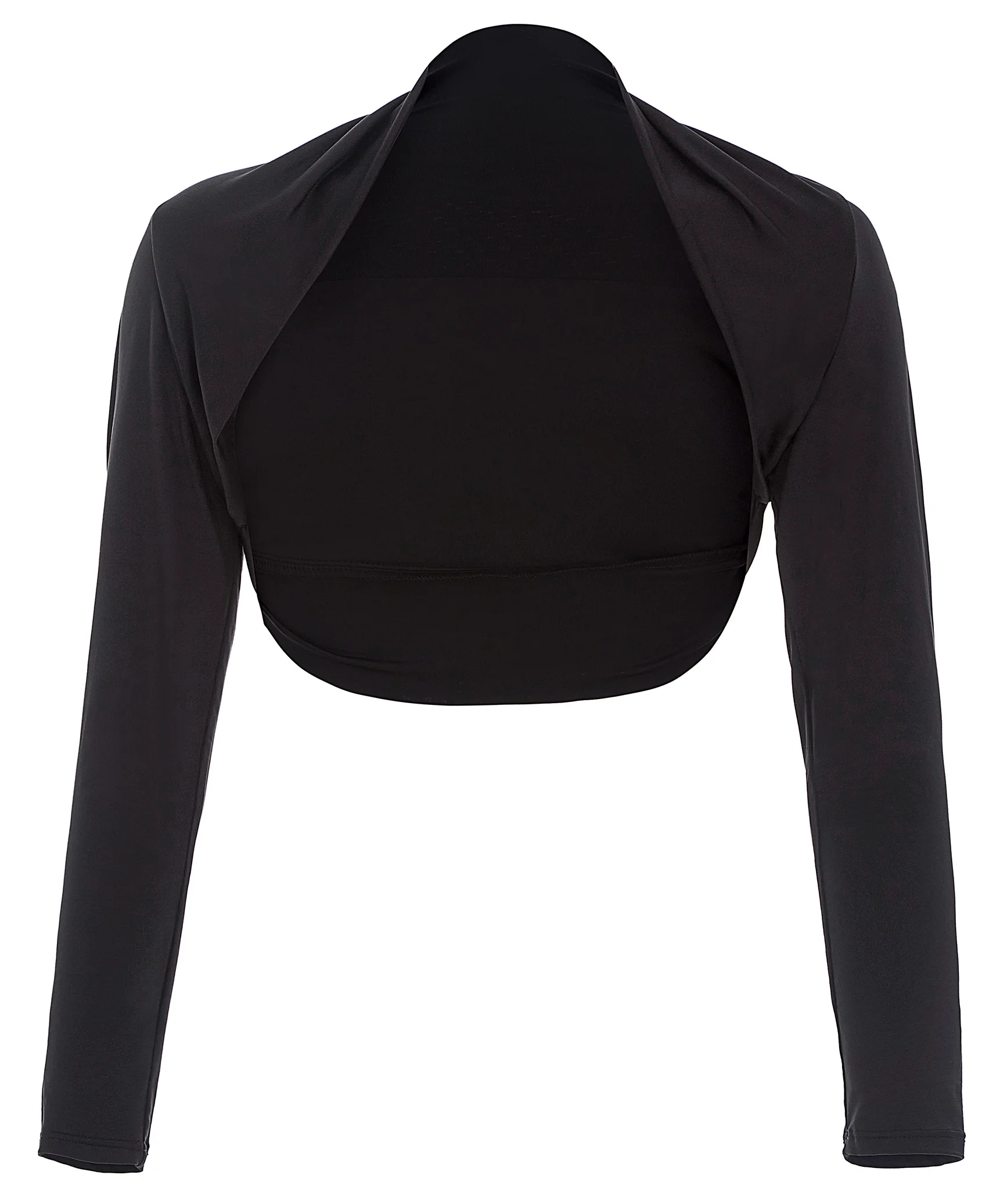 Black Grace Karin, модная женская куртка с длинным рукавом, удобное мягкое модальное болеро, болеро, топы, модная женская однотонная куртка, пальто - Цвет: Black