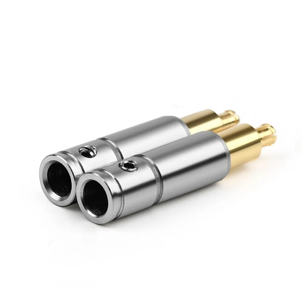 2Pair Headphone Plug Pin A2DCJack For ATH ESW750 770H 990H ADX5000 MSR7B Headset Beryllium Copper Pin Audio Connector