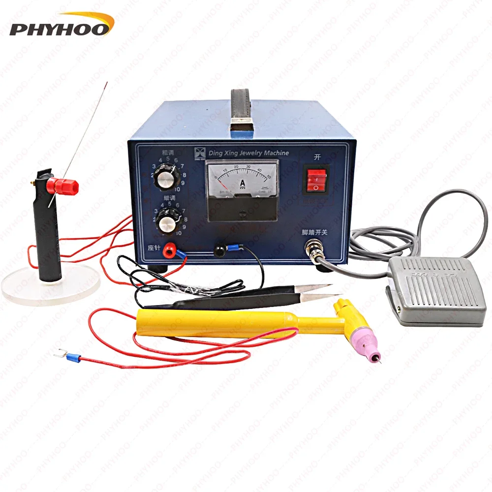 PHYHOO DX-50A Spot Welding Hand-held Pulse Spot Welder Welding Machine Necklace Welding Machine Jewelry Processing