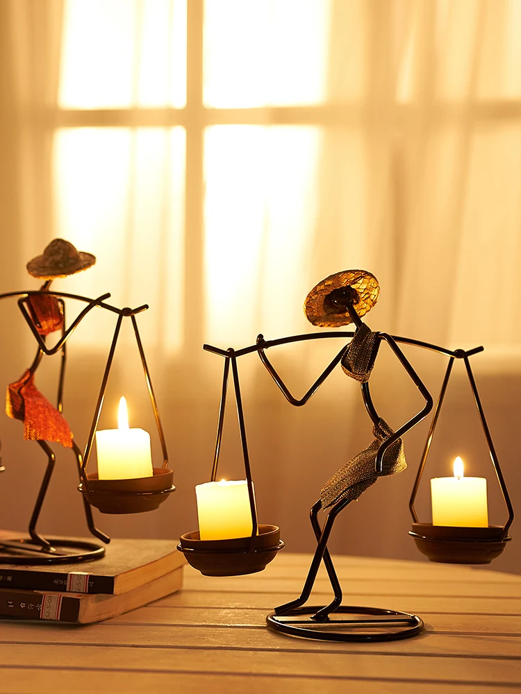 Железный Подсвечник Candelabros Кухня романтический подсвечник рождественские Halloweentbougeoir вечерние свадебные украшения дома 30ZT184
