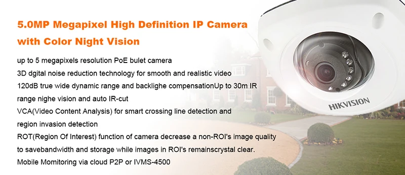 Hikvision DS-2CD2542FWD-IS 4MP купольная POE ip-камера с аудио домашней/наружной безопасности ИК 30 м CCTV видеонаблюдение H.264
