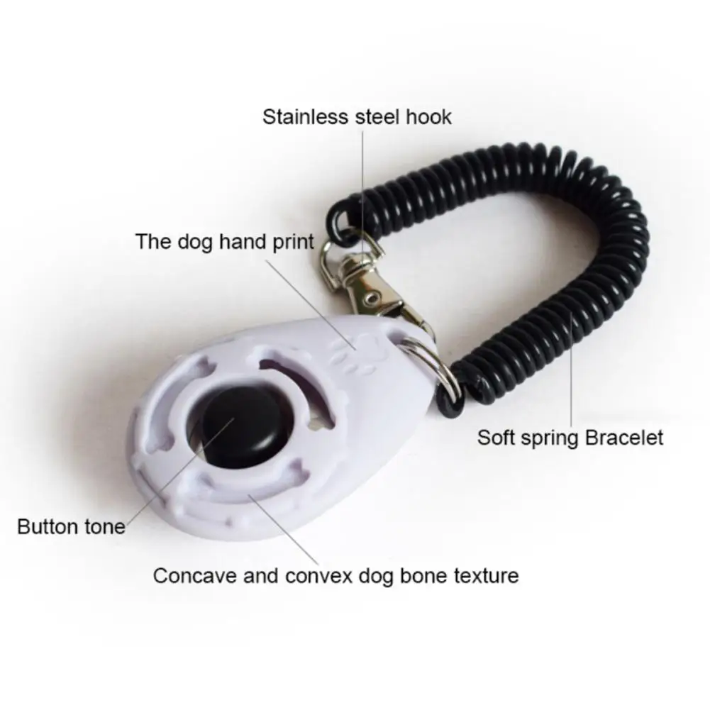 Pet Dog Water Drop Shape Training Clicker Puppy Button Click Trainer