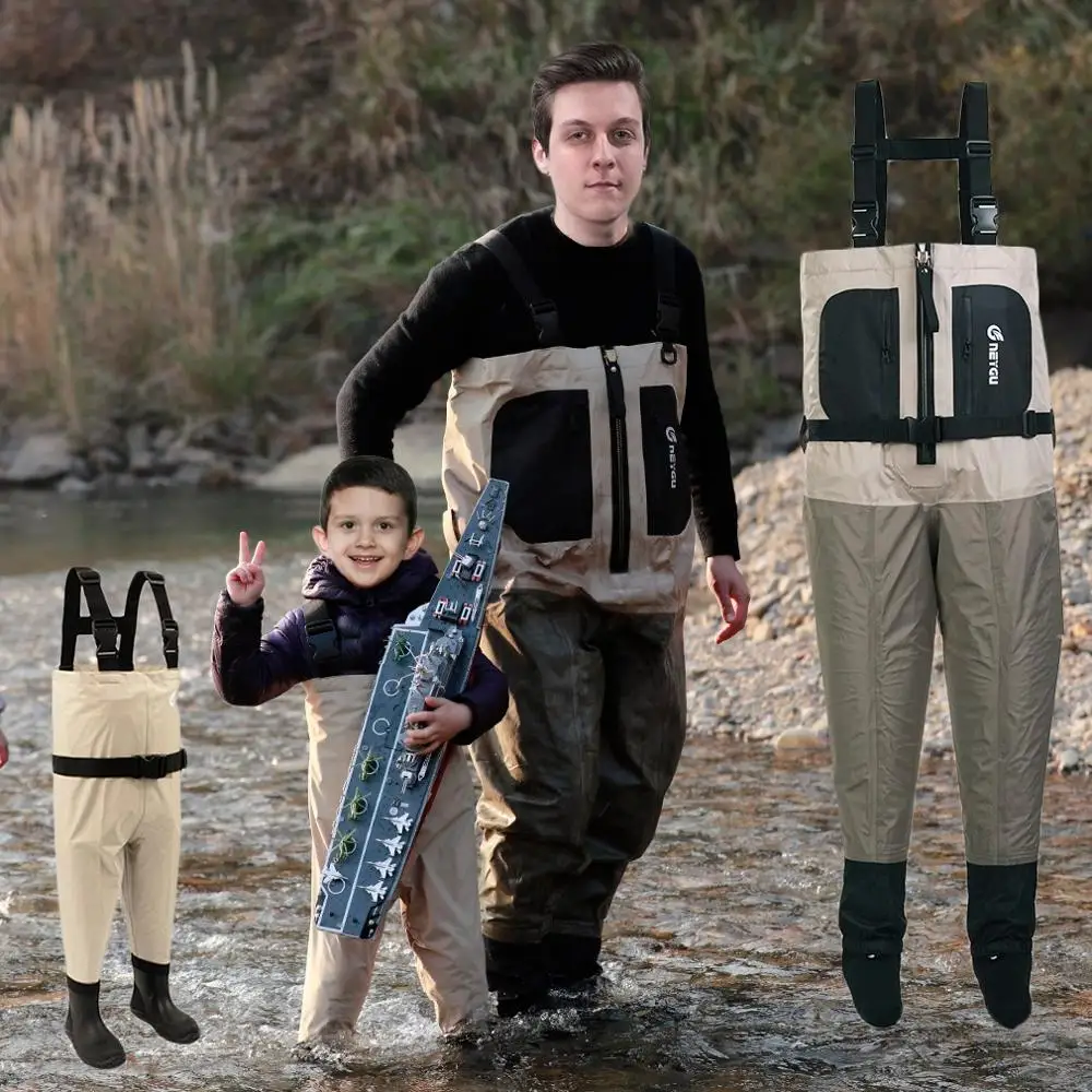 

NeyGu Children Kid Waterproof Rompers Pants With Non-slip Rain Boots for Muddy，Rain，Snow，back-to-school promotional gift