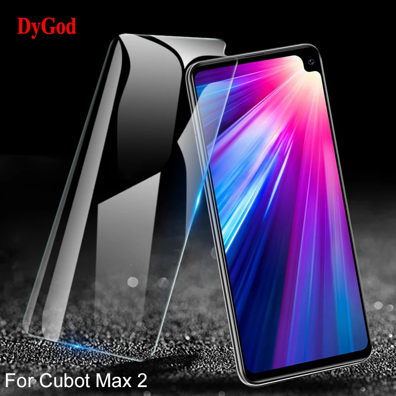 

DyGod For Cubot Max 2 Tempered Glass Front Film Screen Protector Glass 6.8inch For Cubot Max 2 Toughened Phone Glass Cover Film