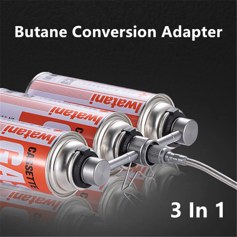 Адаптер 3 в 1 бутановый адаптер разделенный сплав переходник кассета газовая