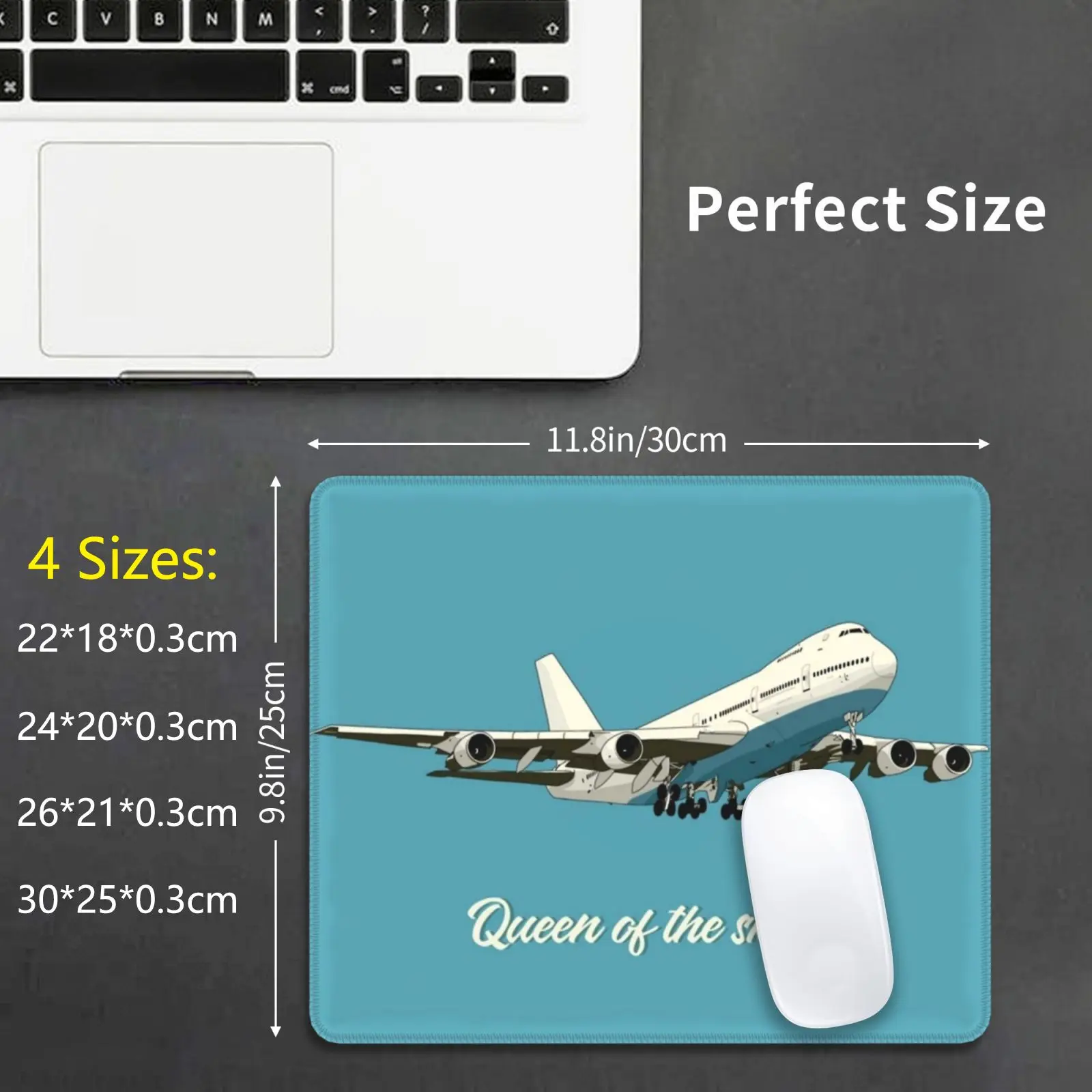 Queen Of The Skies Boeing 747 Tappetino Per Mouse Stampa Fai Da Te Boeing B747 Boeing 747 747 Aereo Aeroporto Estetico