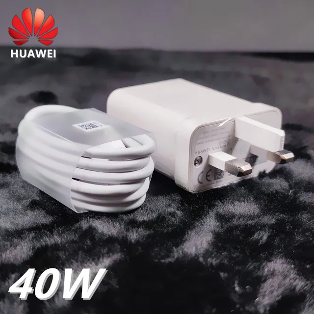 Chargeur + Câble USB pour smartphone Huawei P40, P40 Pro / P30, P30 Lite /  P20, P20 Pro, P20 Lite / P10 / P9 / P8 / Mate 30, Mate 30 Pro / Mate 20,  Mate 20 Pro