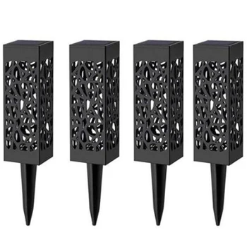 

4Pcs LED Solar Waterproof Lawn Light for Outdoor Garden Patio Yard Path Decoration White Light