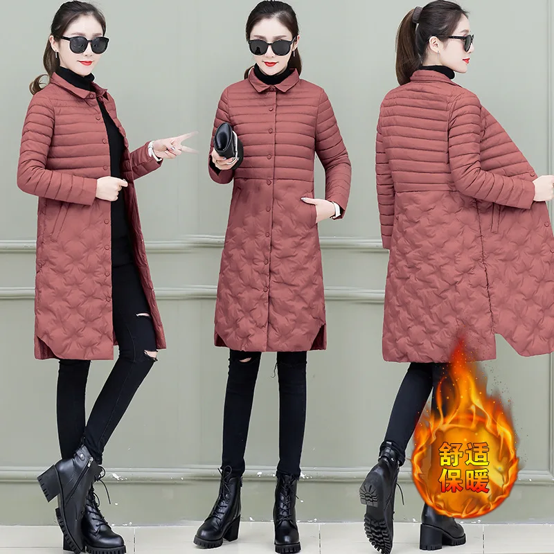 

Winter Thick Cotton-padded Jacket Cotton-padded Clothes Women's 2018 Winter New Style WOMEN'S Coat Winter Korean-style Mid-lengt