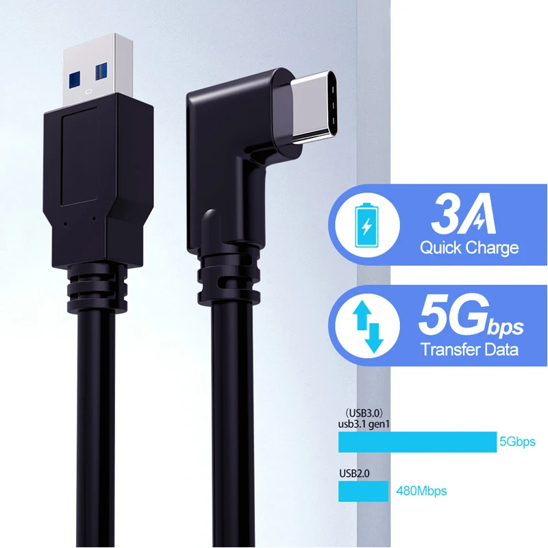 Кабель USB 3.1 Type-C 3 м/5 м для зарядки и передачи данных гарнитуры Oculus Quest Link VR кабель