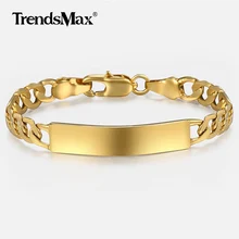 Детский Браслет заполненный золотом Фигаро Цепь гладкий браслет звено браслет для маленьких мальчиков и девочек пользовательское имя подарок 11,5 см KGBM100