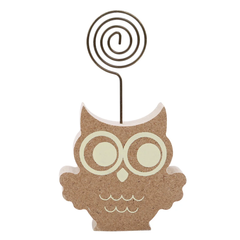 owl Милые деревянные грибы, ежик, Сова, дерево, памятка, клещи, зажим, держатель, маленькие зажимы, подставка, колышек, стол, гаджеты, бумага, фото, зажим - Цвет: owl