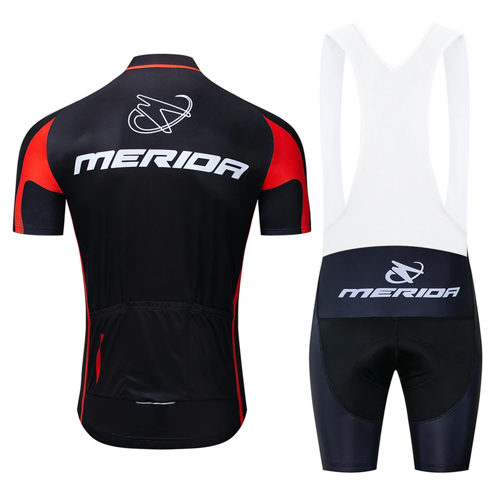 Men's Cycling Jersey 2020 Pro Team MERIDA Summer Cycling Clothing Quick Drying Set Racing Sport Mtb Bicycle Jerseys Bike Uniform