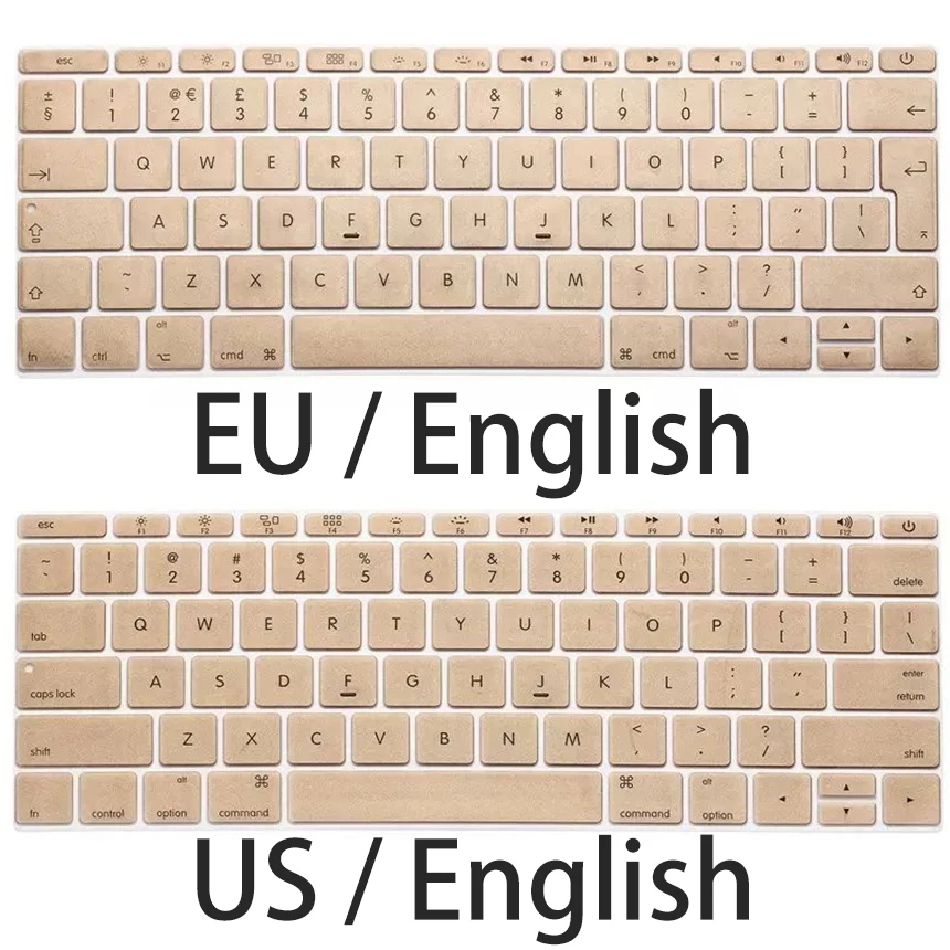 EUUSSoftSiliconKeyboardSkinforMacbookRetina12KeyboardCover