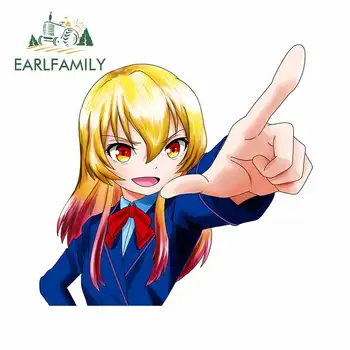 

EARLFAMILY 13cm x 12.1cm For Anime Vinyl Car Stickers DIY Decal Vinyl Material Occlusion Scratch Suitable for JDM RV Decoration