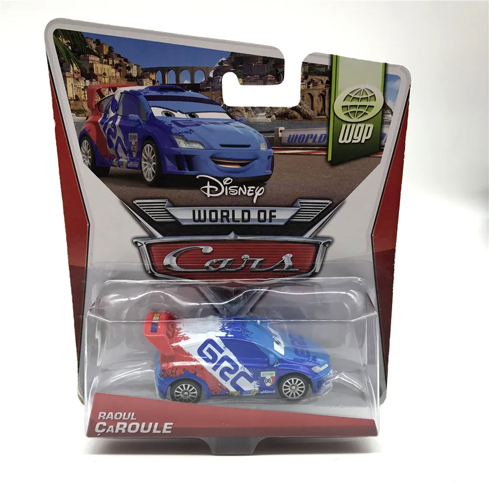 Оригинальная коробка disney машинок пиксара и мак Lightning McQueen MEMO Рохас JR.1: 55 литья под давлением металлический сплав игрушечный автомобиль модель день рождения детей, мальчика подарок - Цвет: Raoul Caroule