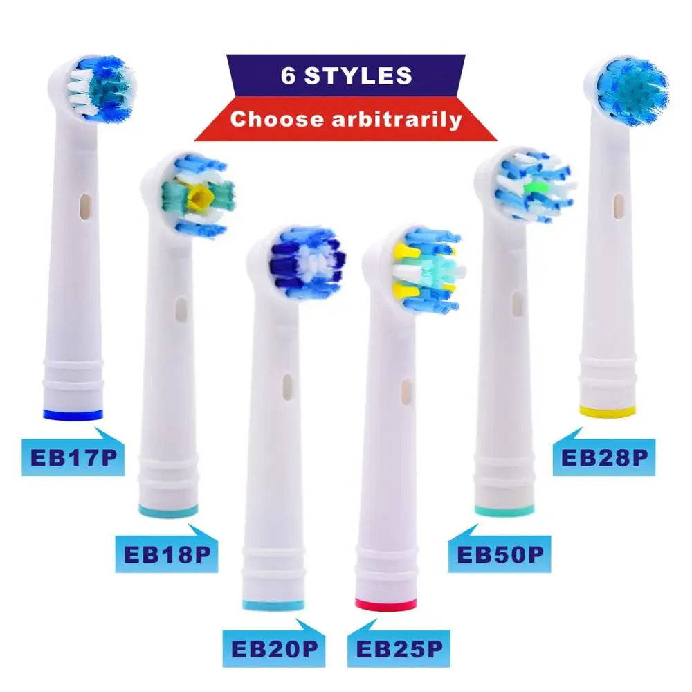 

4pcs Replacement Brush Heads for Oral B Toothbrush before Power / Pro Health / Triumph / 3D Excel / Vitality Precision