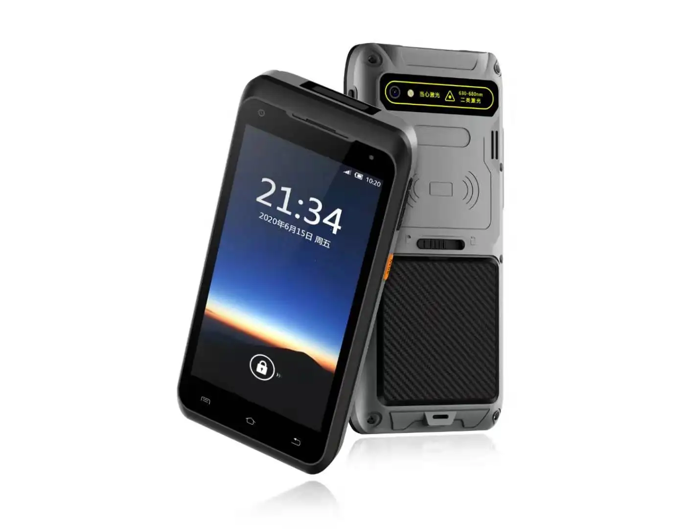 Handheld da Frequência Nfc do Varredor do Código de Barras qr de Caribe 2d com Android 8.1 para o Armazém da Indústria Terminal Ultraelevada Rfid 125 Pda 1d Pl-55l k 8 Terminal handheld da frequência ultraelevada rfid PL