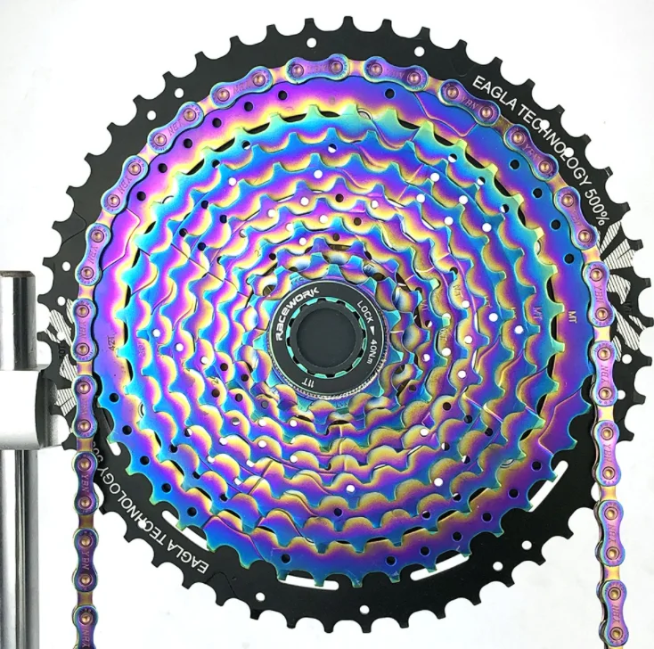 RACEWORK 11 скоростей MTB велосипедная кассета Звездочка горный велосипедный маховик Радуга полный стальной прочный Сверхлегкий 11-50T