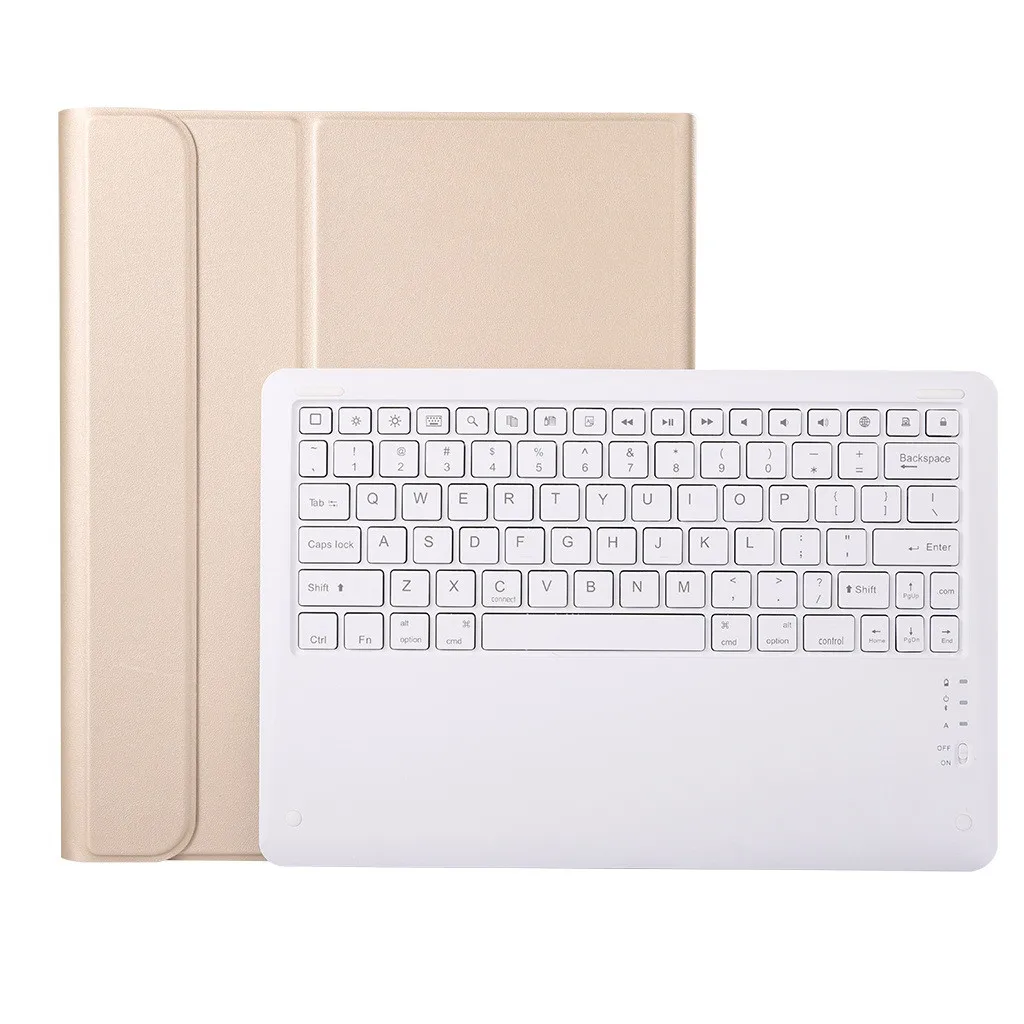 GD Флип-клавиатура для iPad Pro 12,9 дюймов Чехол Флип беспроводной тонкий Bluetooth 3,0 чехол для планшета с клавиатурой Автоматический Режим сна/пробуждения со слотом для ручки - Цвет: GD