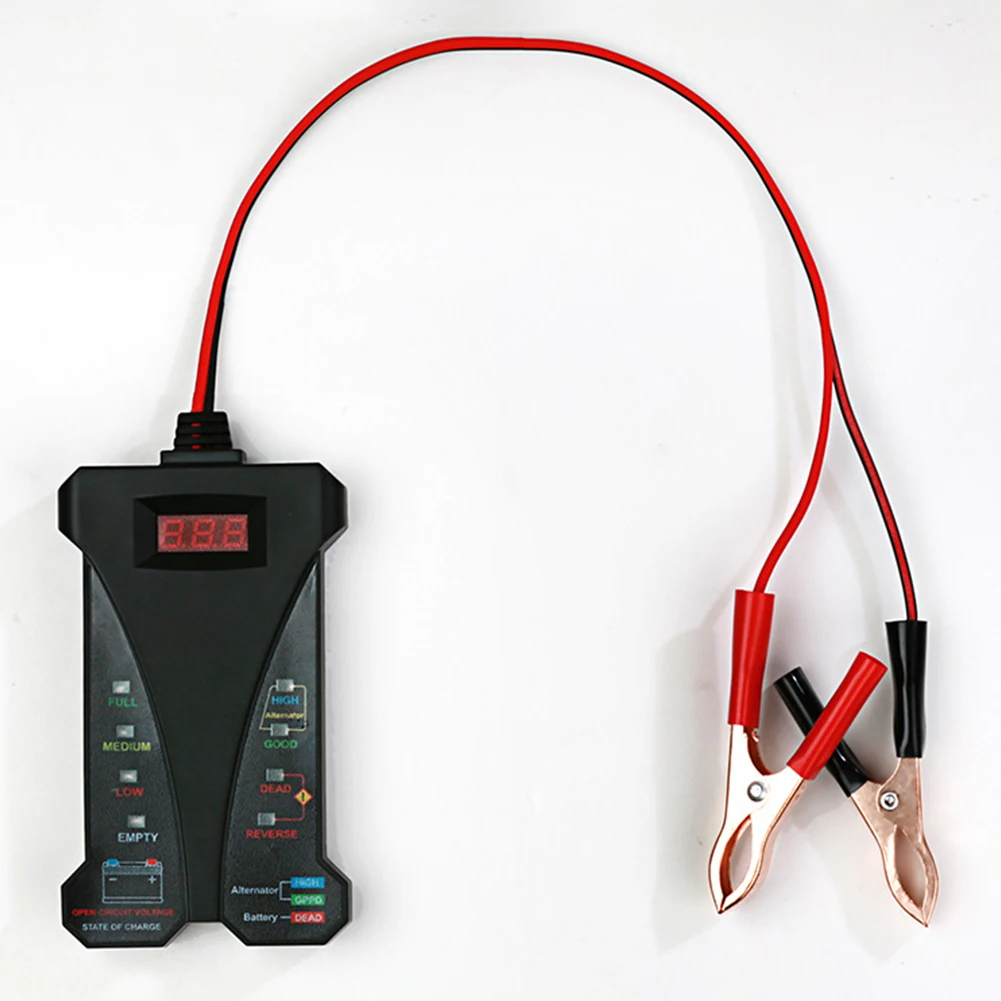 805 цифровой дисплей инструмент портативный тестер батарей звуковые подсказки автомобильные аксессуары система зарядки черный мотоцикл светодиодный анализатор