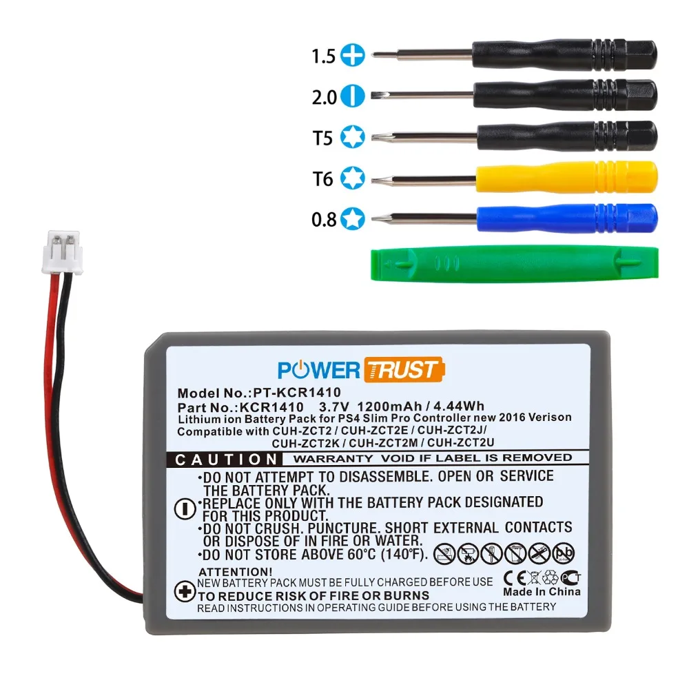 KCR1410 Battery for Sony PS4 Pro Slim Pro Controller New 2016 Verison CUH-ZCT2 CUH-ZCT2E CUH-ZCT2J CUH-ZCT2K CUH-ZCT2M CUH-ZCT2U