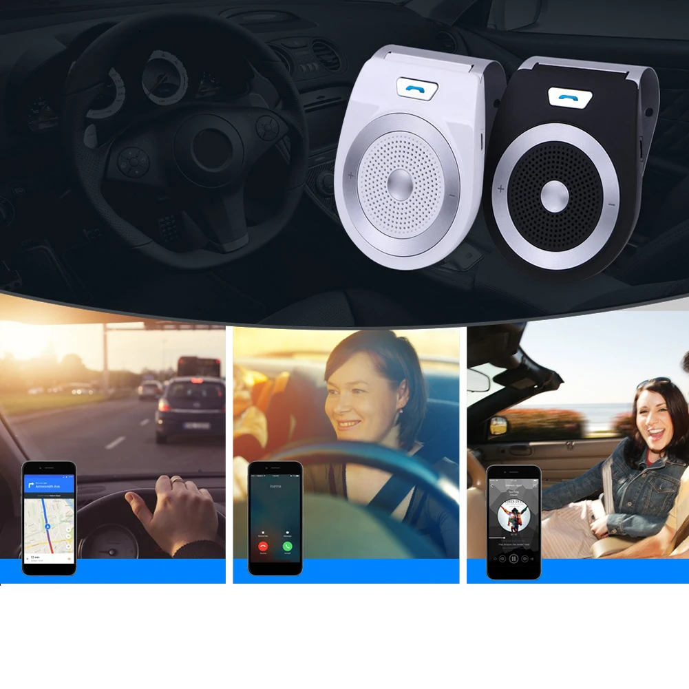 Автомобильный комплект с Bluetooth, громкая связь, беспроводной динамик, аудио приемник, динамик, телефон, музыкальный плеер, адаптер, громкая связь, автомобильный комплект