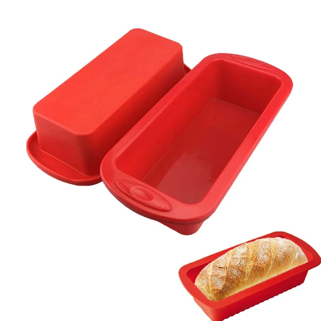 Silicone Cake Mold Rectangle Pan Bakeware Moulds Bread Toast Candy