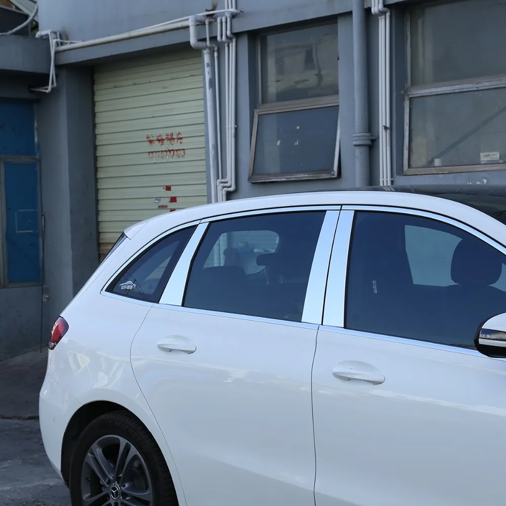 6 шт. для Mercedes Benz B класс B200 аксессуары для окон отделка из алюминиевого сплава