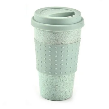 

Home Hotel Anti-slip PP Reusable Portable Restaurant Office Easy Clean With Lid Travel Coffee Mug