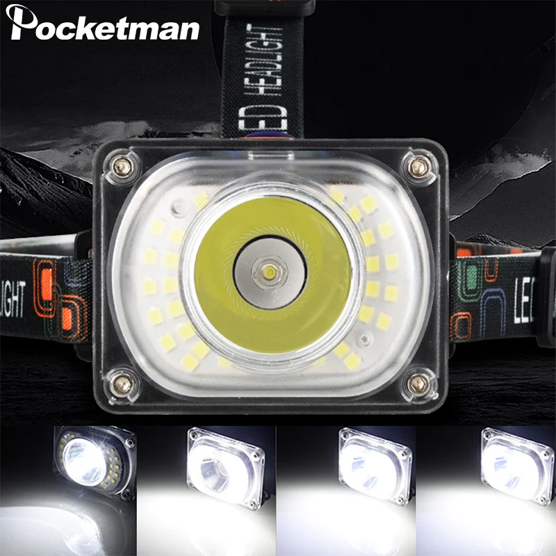 Налобный фонарь POCKETMAN светодиодный 18650 лм 4 режима | Лампы и освещение