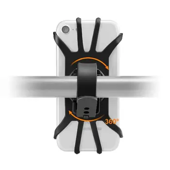 

Bicycle Mobilphone Bracket Silicone 360 Degrees Rotatable Phone Holder