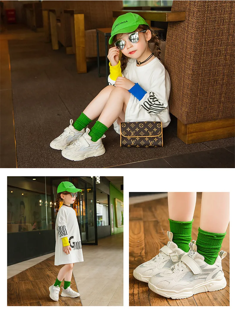 PINSEN Autumn Sport Kids Shoes For Girls Sneakers Casual Children Shoes Boys Running Child Shoes Chaussure Enfant