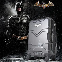 Модный брендовый чемодан на колесиках с Бэтменом, новинка, чемодан на колесиках, сумка для мужчин и женщин, 20/24 дюймов, Спиннер, багаж для путешествий