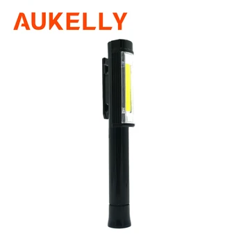 

Aukelly Mini COB Pen Light Torch LED Magnet Work Light Multi-function Emergency Maintenance Flashlight Outdoor Camping Tool Lamp