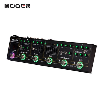 

MOOER Guitar Effects Pedal BLACK TRUCK 6-in-1 Combined Compressor + Overdrive + Distortion + EQ + Modulation + Delay Guitar Part