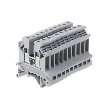 10Pcs/set UK-2.5B Universal Panel Mount Screw Terminal Block PCB Din Rail Wiring Connector Terminals