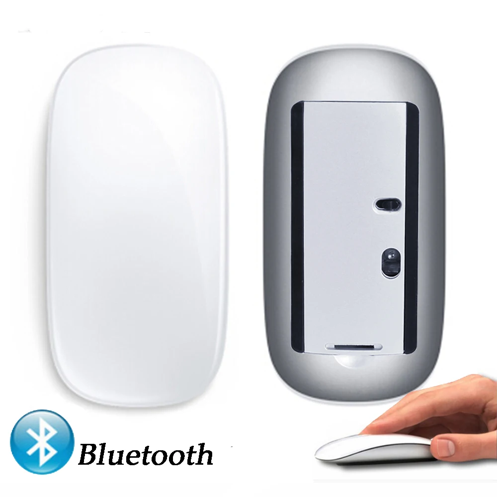 Bluetooth беспроводная Волшебная мышь тонкая Arc сенсорная мышь эргономичная оптическая USB компьютерная ультра-тонкая BT 3,0 мышь для Apple Mac PC