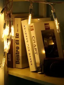 

10PCS Meteor Shower Rain Light Tubes USB Powered Waterproof Colorful Meteor Lamp For Outdoor Xmas Wedding Party Tree Decoration