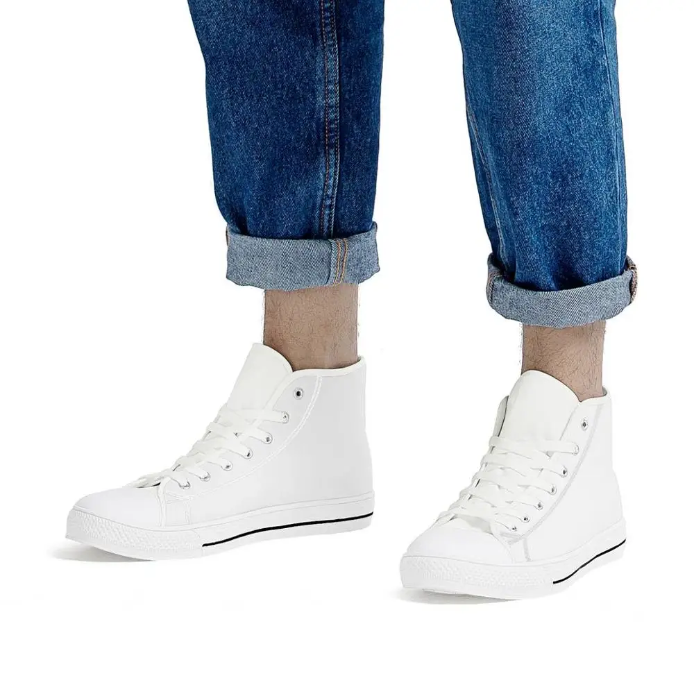 FORUDESIGNS/высокие модные кроссовки на шнуровке с принтом собаки Мужская