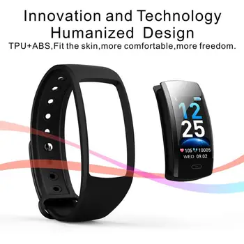 

2019 QS90Plus Smart Bracelet Blood Pressure Heart Rate Monitor Waterproof Sport Tracker Fitness Pedometer Smart Wristband
