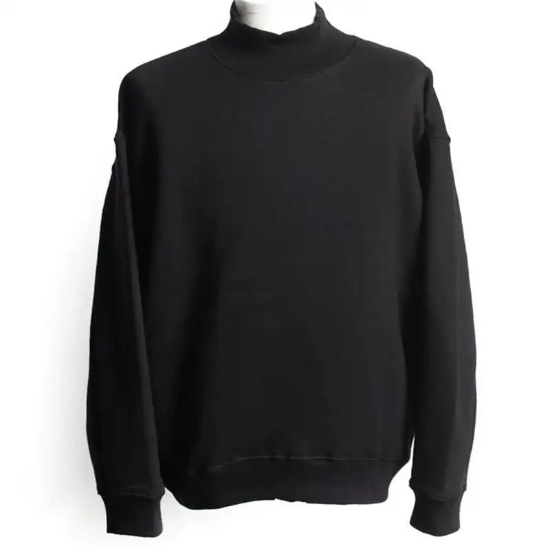 Men's Long Sleeve Hoodie Spring And Autumn New Korean Half High Collar Fashion Casual Versatile Loose Large Size Hoodie
