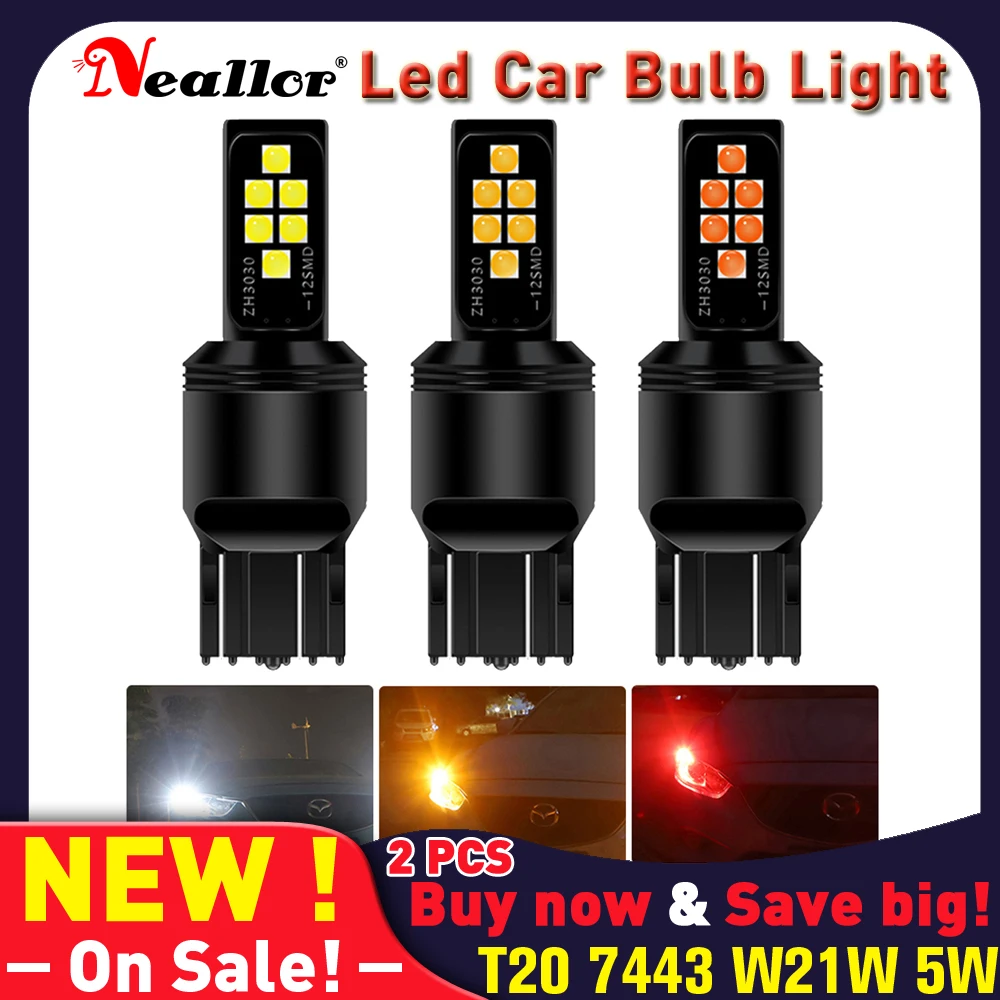 

T20 7443 W21W 5 Вт 7440A Led Canbus Led Drl указатель поворота Габаритные огни лампы на автомобиле 1156 P21w Ba15s 1157 Ba15D тормозной диодные лампы для авто
